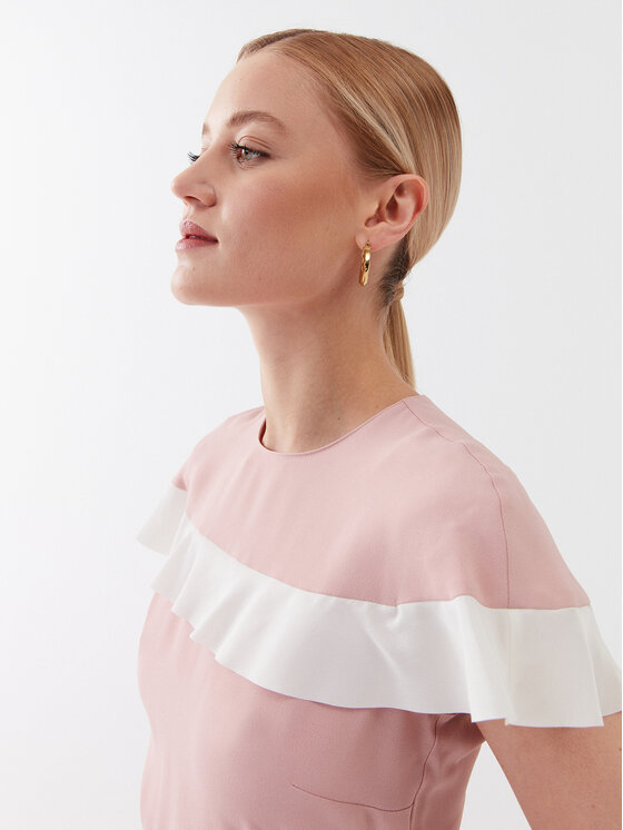Red Valentino Red Valentino Hétköznapi ruha 2R3VAGS50W7 Rózsaszín Regular Fit
