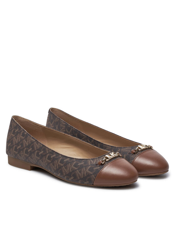 MICHAEL Michael Kors MICHAEL Michael Kors Baleriny Rebecca Flex Empire Monogram 40F4RBFP1B Brązowy
