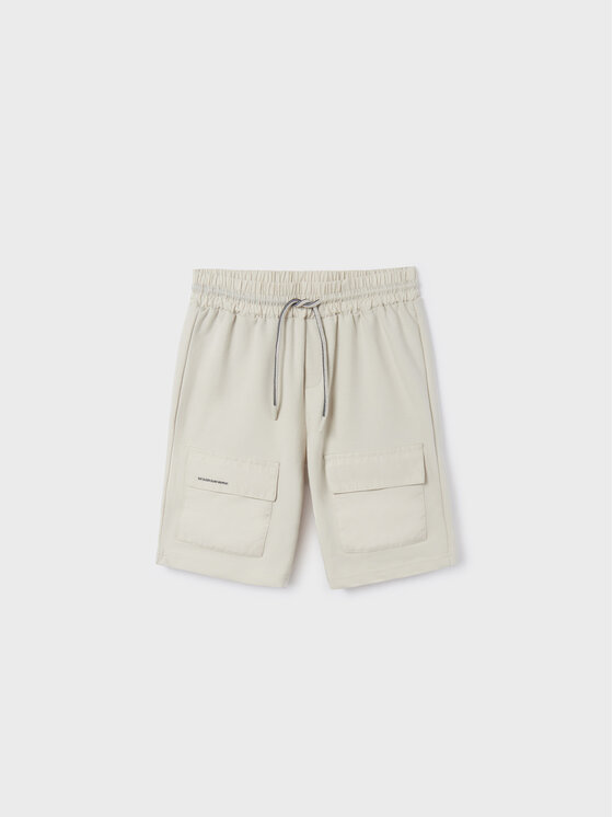 Mayoral Mayoral Pantaloncini di tessuto 6255 Écru