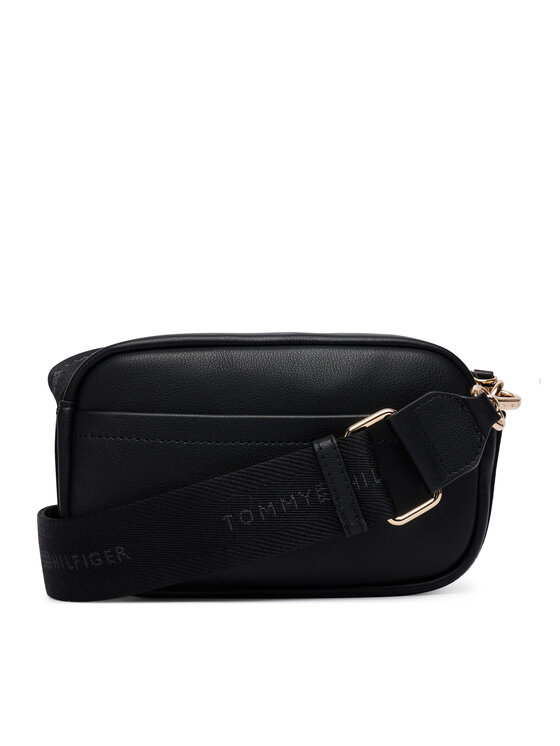 Tommy Hilfiger Tommy Hilfiger Τσάντα Th Logotape Camera Bag AW0AW18741 Μαύρο