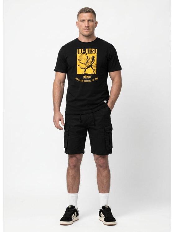 PITBULL PITBULL T-Shirt JIU-JITSU Czarny Regular Fit