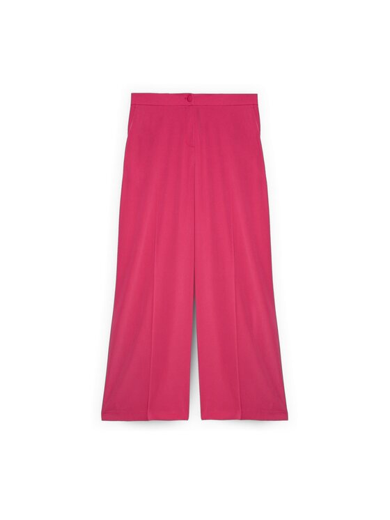 Fiorella Rubino Fiorella Rubino Pantaloni di tessuto P053T005381N019 Rosa Over Fit