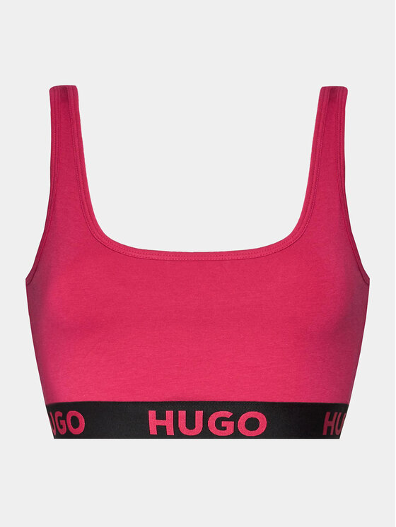 HUGO Hugo Biustonosz top Sporty Logo 50480172 Różowy