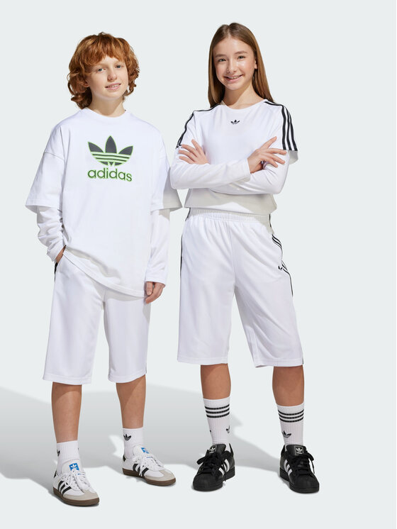 adidas adidas Szorty sportowe 150951 Biały Loose Fit