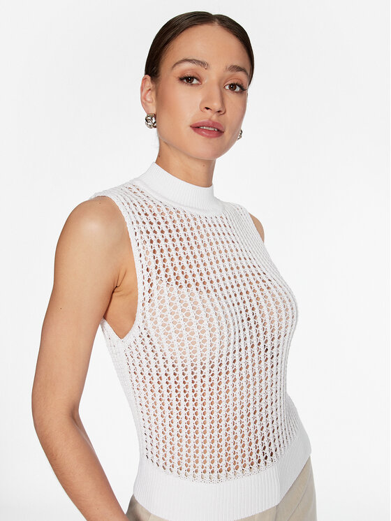 Maglione K20K205608 Bianco Regular Fit