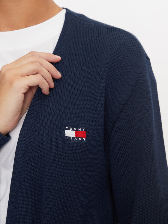 Tommy Jeans Tommy Jeans Kardiganas DW0DW18691 Tamsiai mėlyna Loose Fit