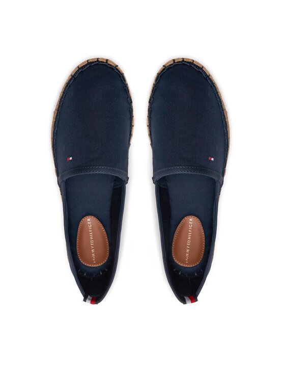 Tommy Hilfiger Tommy Hilfiger Εσπαντρίγιες Basic Tommy Flat Espadrille FW0FW06497 Σκούρο μπλε
