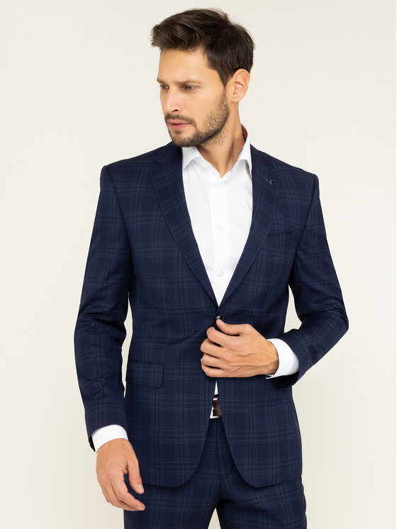 Digel Digel Kostiumas Daren-Z 1293679 Tamsiai mėlyna Slim Fit