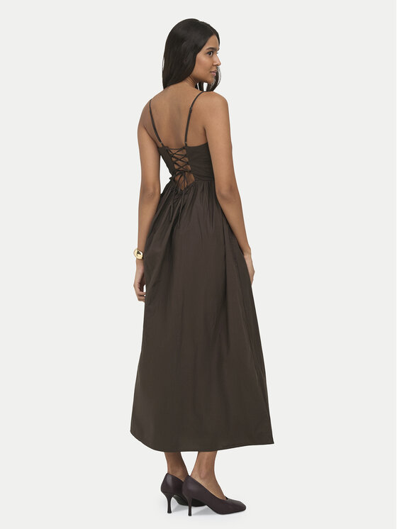 ONLY ONLY Ljetna haljina Likara 15371869 Tamno smeđa Regular Fit