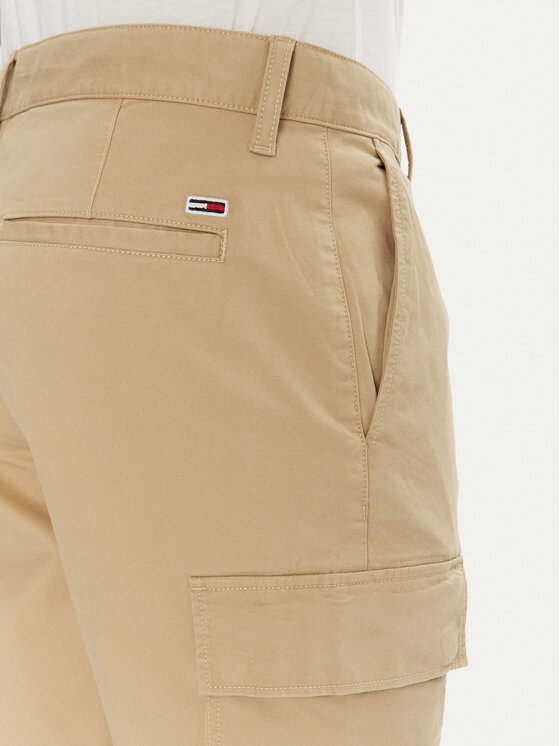 Tommy Jeans Tommy Jeans Шорти от плат Scanton DM0DM21949 Бежов Regular Fit