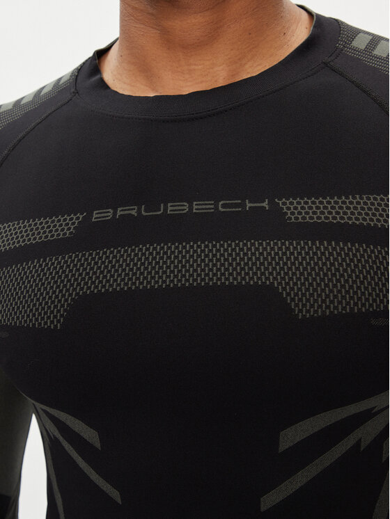 Brubeck Brubeck Bielizna termoaktywna górna LS1570M Czarny Slim Fit