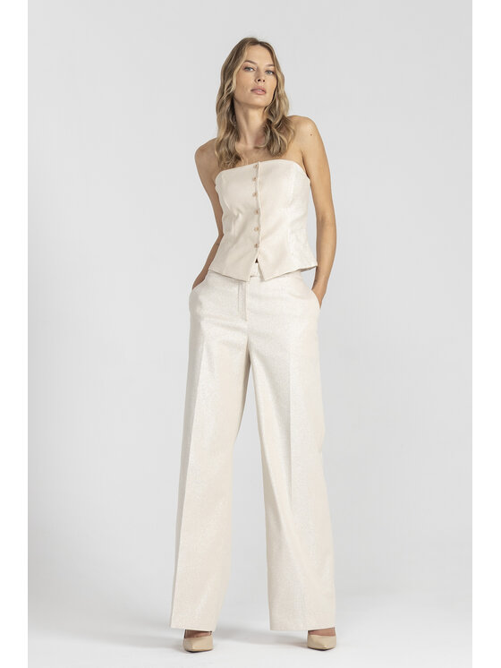 Deni Cler Milano Deni Cler Milano Bluzka W-DC-0009-E2-C6-23-1 Złoty Regular Fit