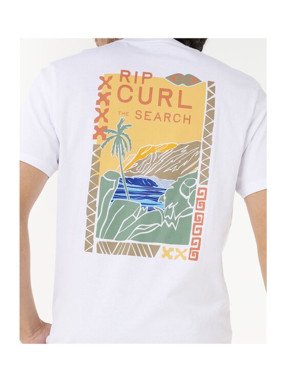 Rip Curl Rip Curl T-Shirt Aots - Cody Welsh Tee Biały Relaxed Fit