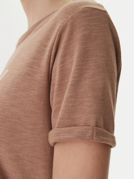 Roxy Roxy Tričko ERJZT06024 Hnedá Regular Fit
