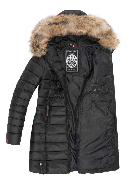Marikoo Marikoo Kurtka zimowa Rose Czarny Regular Fit