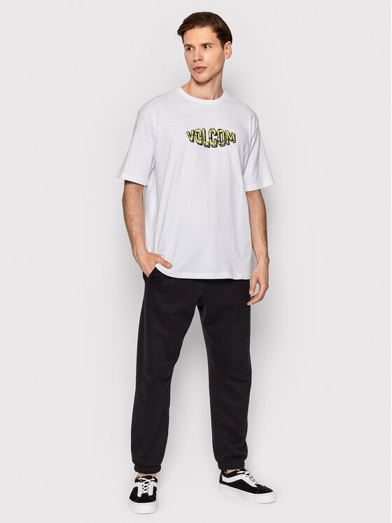 Volcom Volcom T-Shirt Crusher A4312205 Biały Loose Fit