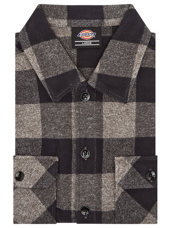 Dickies Dickies Koszula Unisex New Sacramento DK0A4XDZGYM Szary Regular Fit