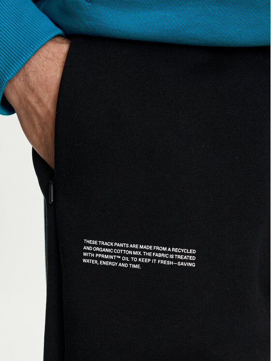 Pangaia Pangaia Donji dio trenerke Archive Recycled Cotton Crna Regular Fit