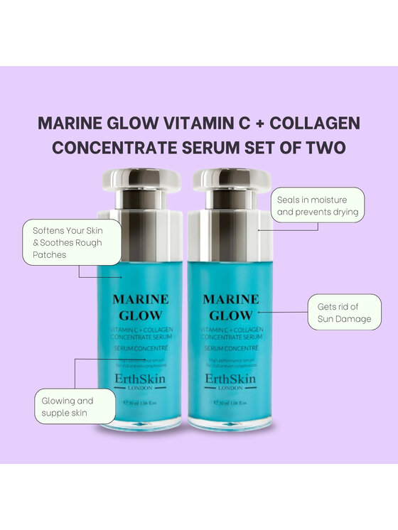 Erthskin London Erthskin London 2x Marine Glow Witamina C + z koncentratem kolagenu Serum