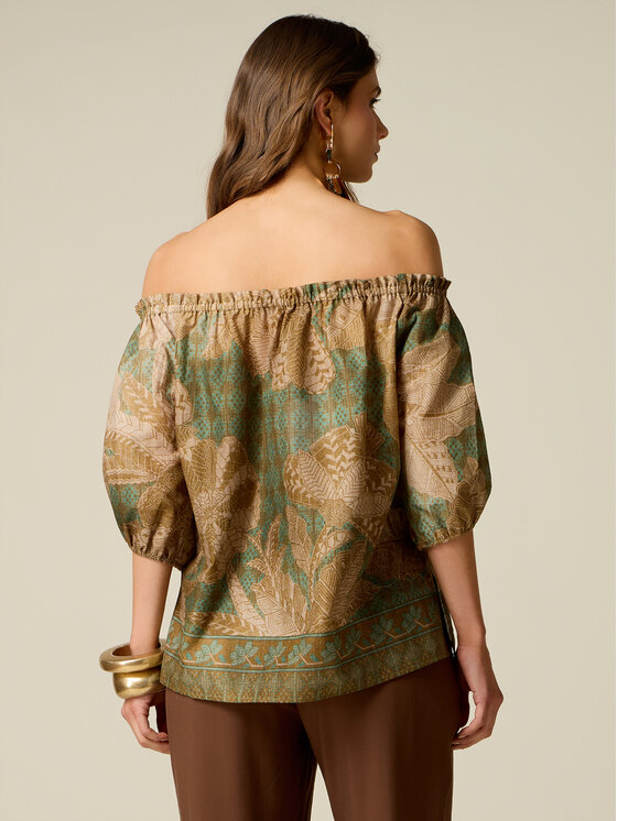 Oltre Oltre Blusa 2139J000933N0S5 Verde Over Fit