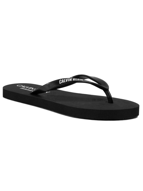 Calvin Klein Swimwear Calvin Klein Swimwear Čības uz pirksta FF Sandals KW0KW01032 Melns