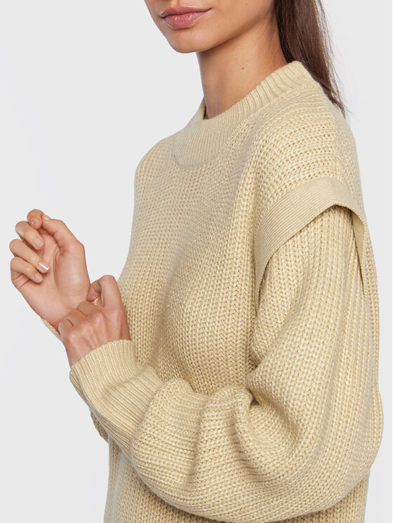Silvian Heach Silvian Heach Φόρεμα υφασμάτινο PGA22120VE Μπεζ Relaxed Fit