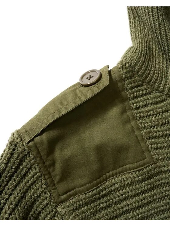 Brandit Brandit Sweter 5027.1 Zielony Regular Fit