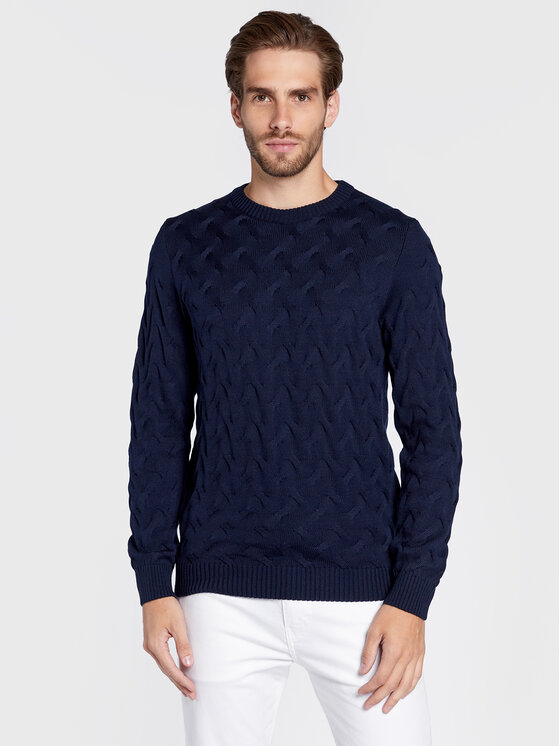 Maglione 420151 1885 Blu scuro Regular Fit
