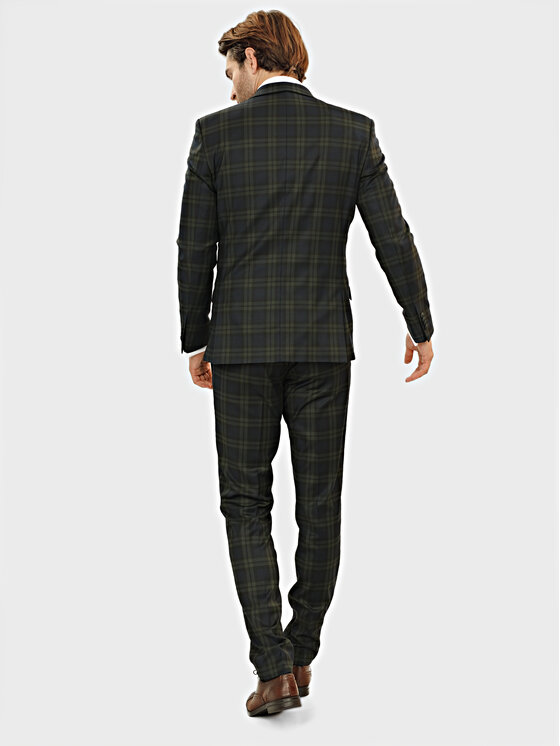 Evenemen Evenemen Spodnie garniturowe ROBIN Granatowy Slim Fit