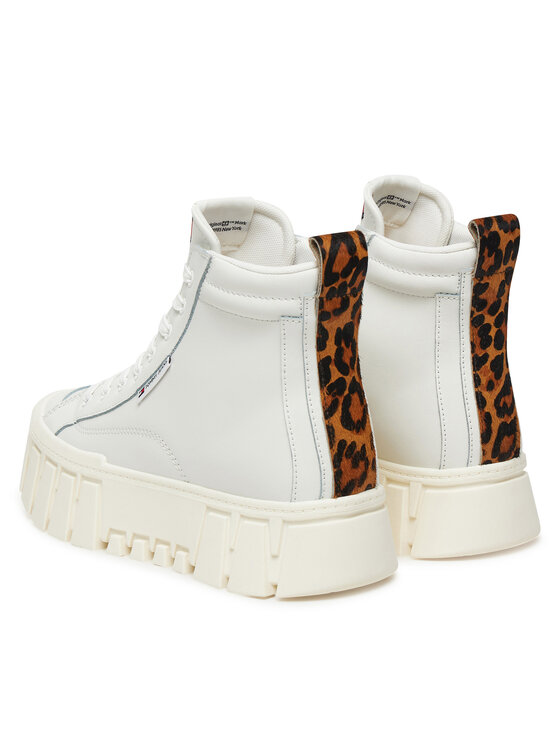 Tommy Jeans Tommy Jeans Superge Tjw Vulc Flatform Leopard EN0EN02858 Bela