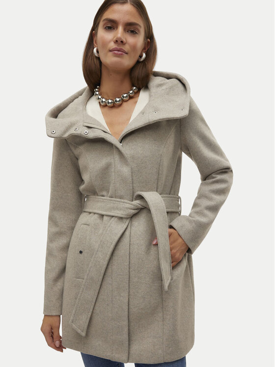 Vero Moda Vero Moda Átmeneti kabát Popliva 10310779 Bézs Regular Fit