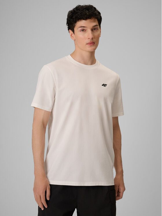 4F 4F T-Shirt PLAYER Biały Relaxed Fit