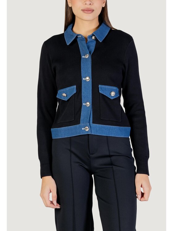 Morgan Morgan Cardigan 251-MNAKI Nero Regular Fit