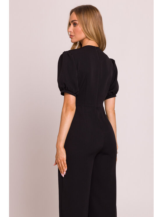 Made of Emotion Made of Emotion Jumpsuit M852 Nero Sexy Straight Fit