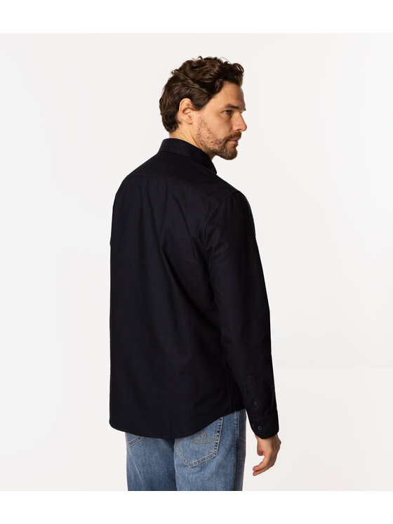Lee Cooper Lee Cooper Koszula LARS OXFORD Granatowy Regular Fit