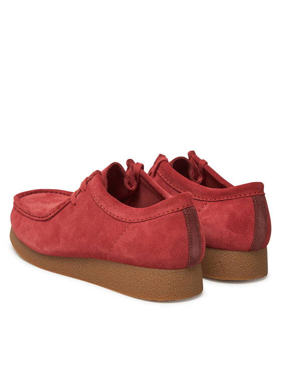 Clarks Clarks Półbuty Wallabee  26180921 Czerwony