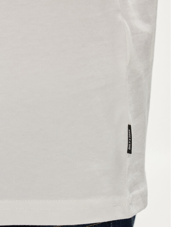 Only & Sons Only & Sons T-Shirt Smart 22026726 Biały Regular Fit