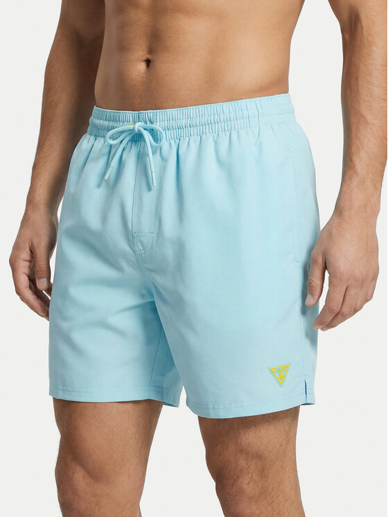 Guess Plavecké šortky F6GT24 WG282 MEDIUM Modrá Regular Fit
