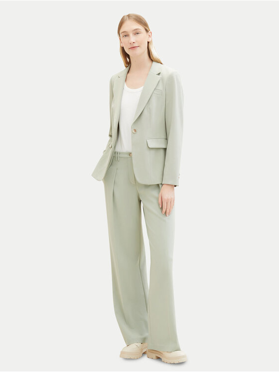 Tom Tailor Tom Tailor Marynarka 1040327 Zielony Regular Fit