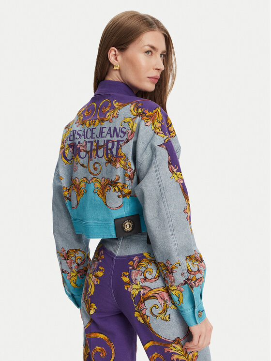 Versace Jeans Couture Versace Jeans Couture Geacă de blugi 78HAS4P0 Colorat Relaxed Fit