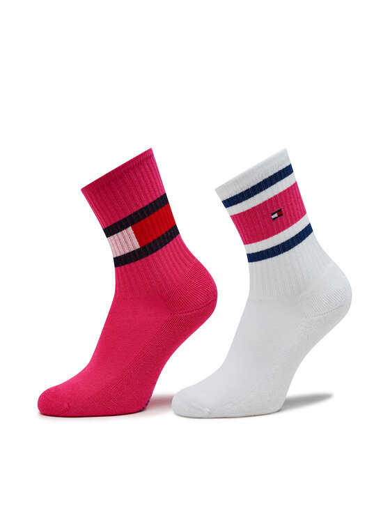 Zestaw 2 par wysokich skarpet dziecięcych Tommy Hilfiger