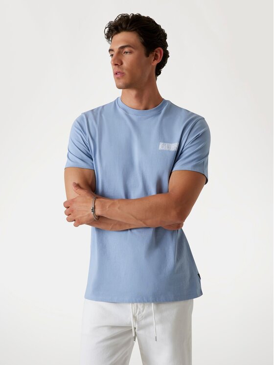 Guess Guess T-Shirt 175785 Niebieski Classic Fit