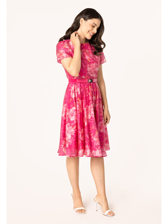 QUIOSQUE QUIOSQUE Sukienka letnia Quiosque 4UB031110 Biały Regular Fit