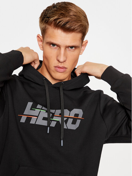 Rossignol Rossignol Суитшърт Hero Hoodie RLMMS11 Черен Regular Fit