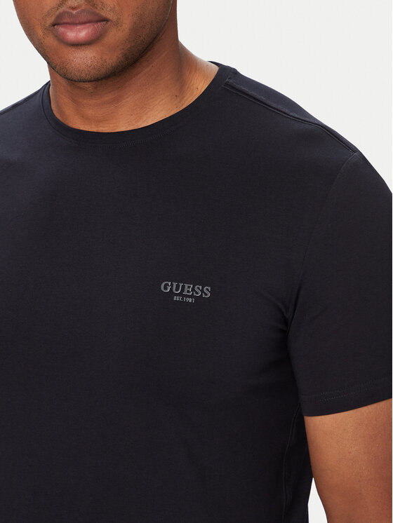 Guess Guess T-Shirt M6YI24 K3728 Σκούρο μπλε Extra Slim Fit