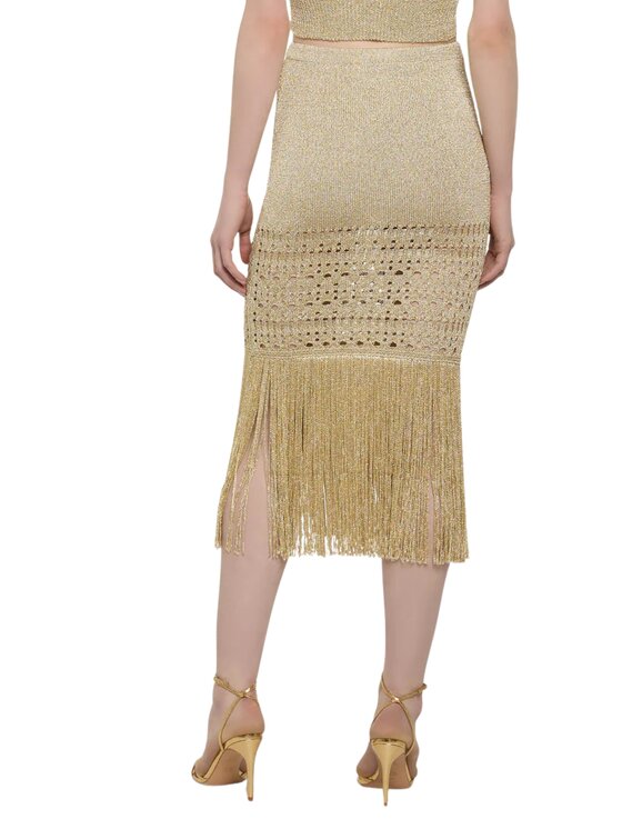 Simona Corsellini Simona Corsellini Gonna goo0101-v0730 Oro Regular Fit