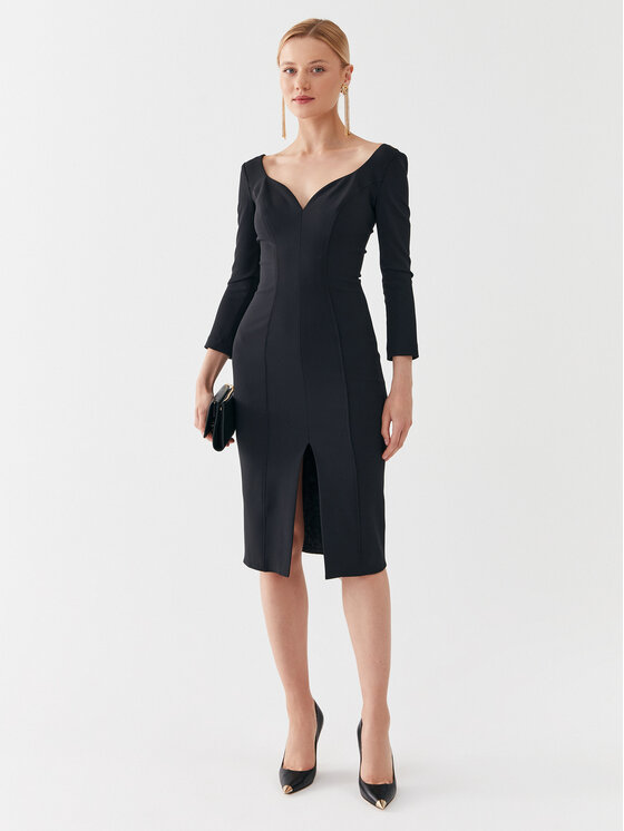 Elisabetta Franchi Elisabetta Franchi Koktélruha AB-415-36E2-4421 Fekete Slim Fit