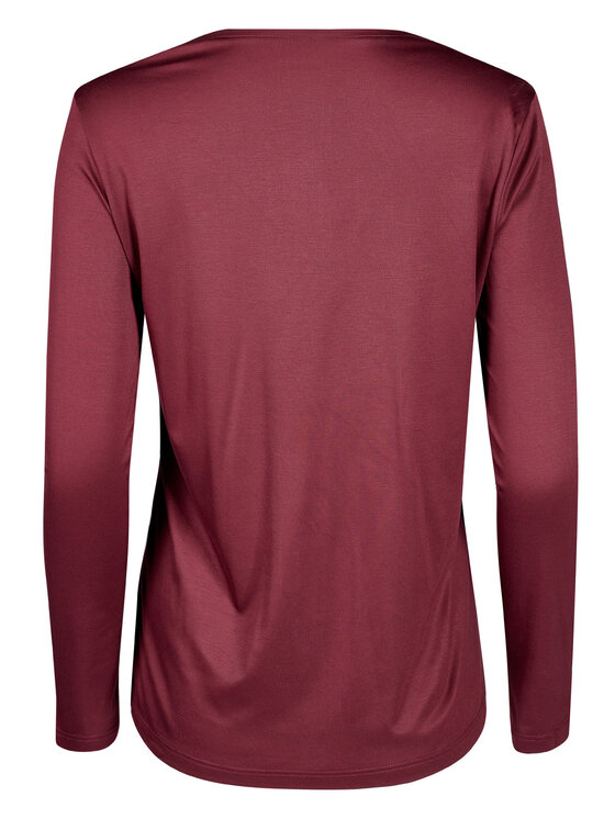 Huber Huber T-Shirt 018265 Bordowy Regular Fit