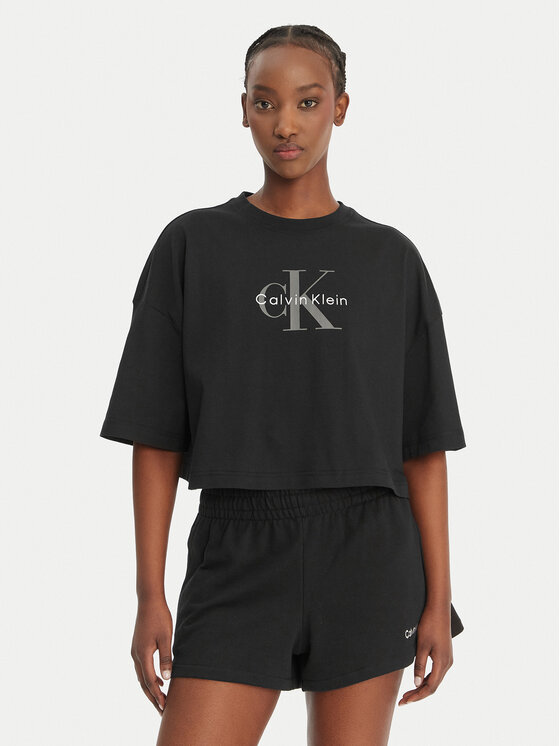 Calvin Klein Jeans Calvin Klein Jeans Póló LV047F828G Fekete Boxy Fit