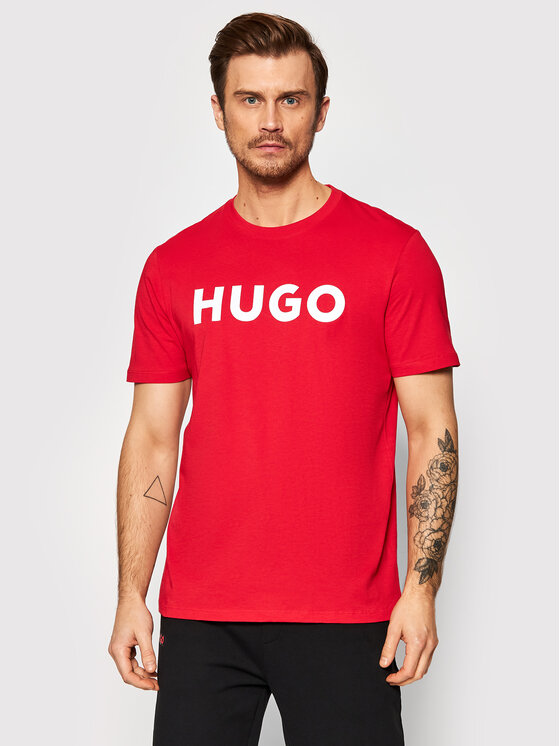 Hugo T-krekls Dulivio 50467556 Sarkans Regular Fit